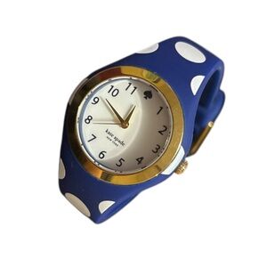 kate Spade Blue & White Polka Dot Watch